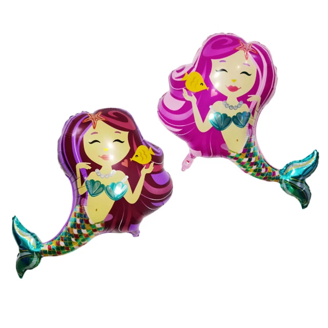 2 pz palloncini in lamina di sirena compleanno matrimonio a tema festa decorazione vacanze