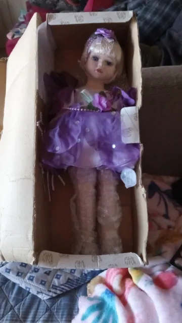 heritage signature collection Purple Fairy porcelain doll