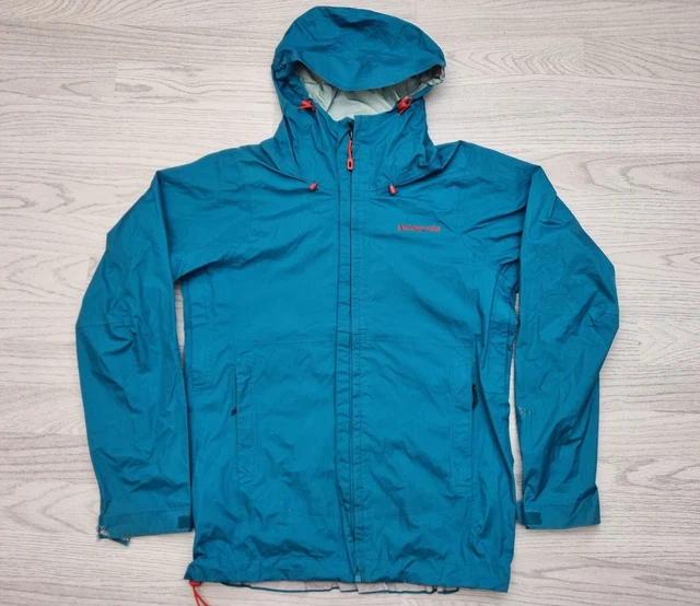 PATAGONIA H2No Womens Lightweight Waterproof Jacket-Teal Blue Small Torrentshell