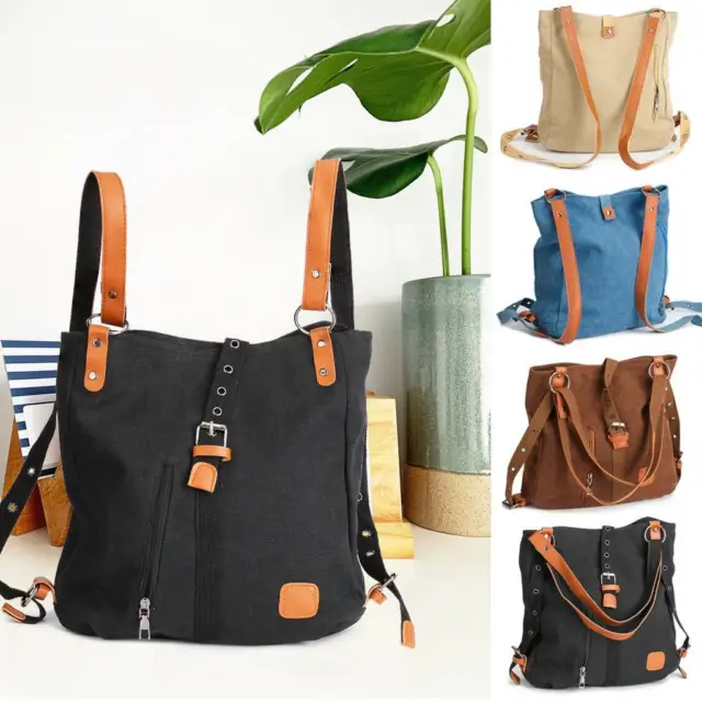 Women's Casual Canvas Handbag Tote Travel  Shoulder Purse Satchel Crossbody Bag