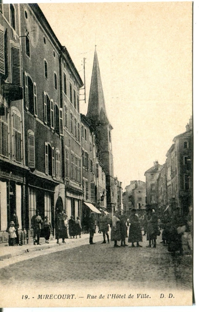 France Mirecourt - Rue de l'Hotel de Ville old Daniel Delboy published postcard