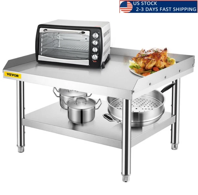 Stainless Steel Table, 36 x 28 inch, Heavy Duty Prep & Work Metal Workbench