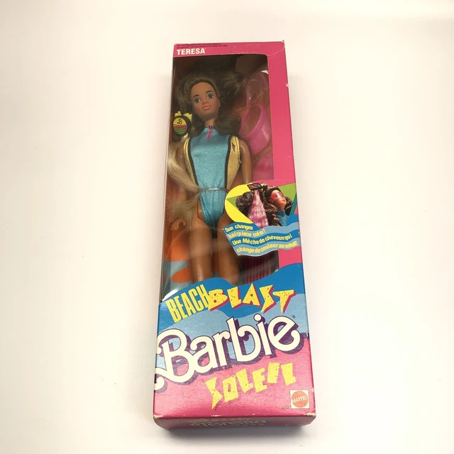 1988 BEACH BLAST Teresa Barbie Mattel #3249 boîte scellée nrfb EUR 38