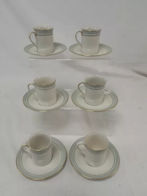 Royal Doulton 'Berkshire' TC 1021 6 x  Demitasse Cups & Saucers