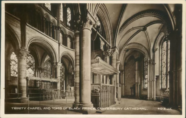 Real photo; Caterbury cathedral; Trinity chapel & tomb of black prince