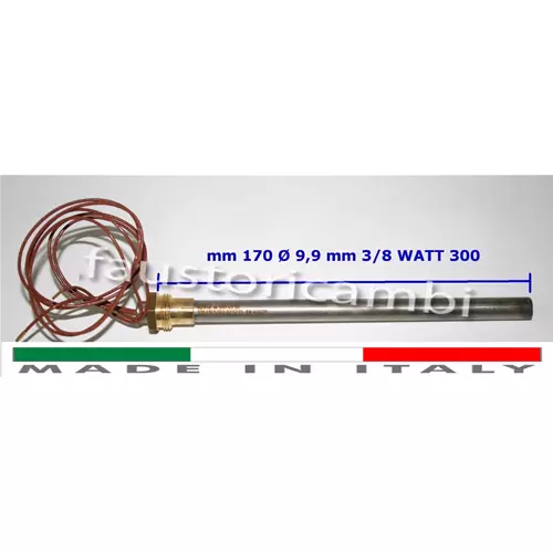 Candeletta Accensione Resistenza Stufa Pellet 170 Mm 3/8 300 Watt Laminox Olivar