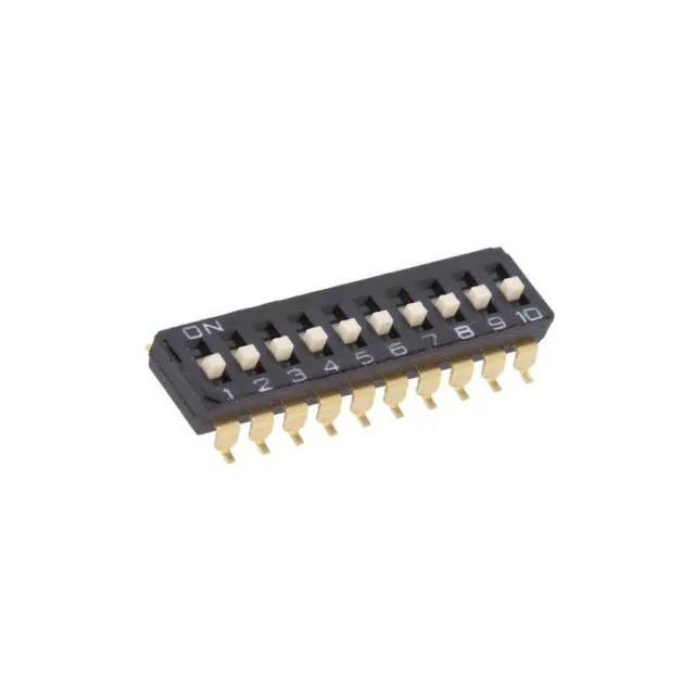 A6S-0104-H Schalter: DIP-SWITCH Anzahl Sektionen: 10 ON-OFF 0,025A/24VDC OMRON O