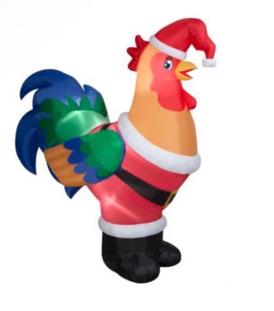 New 9ft Christmas Rooster Airblown Inflatable Inflatables Decoration Decor