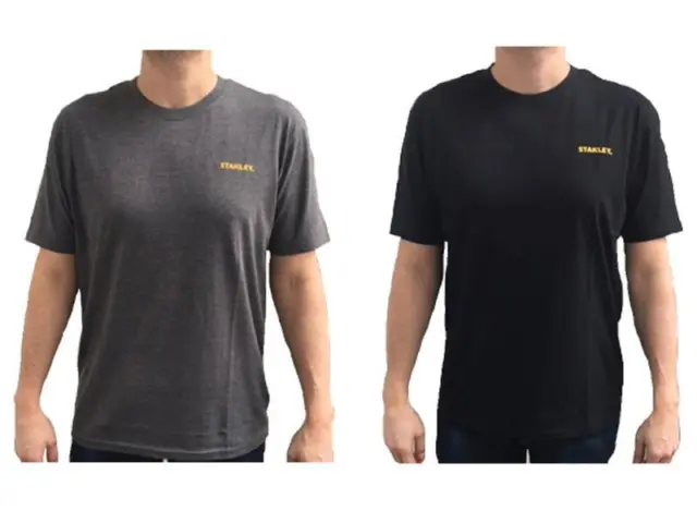 Stanley Vêtements T-Shirt Paquet Double Gris et Noir - M STCTSGB2M