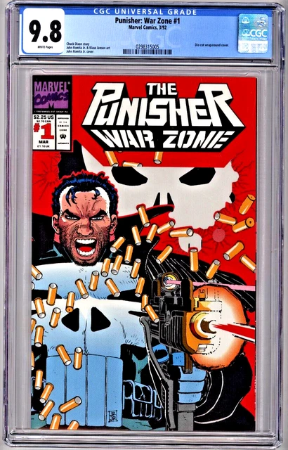 1992 Marvel Comics The Punisher War Zone #1 Cgc 9.8 Wp Daredevil Jim Lee Art