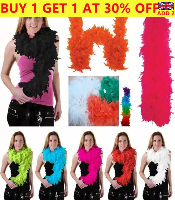 Adult Feather Boa Soft 200cm 80G High Quality Flapper Showgirl Dance Fancy Boas