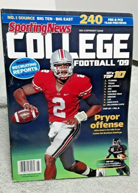 Sporting News College Football 2009 Magazine Terrelle Pryor Ohio State