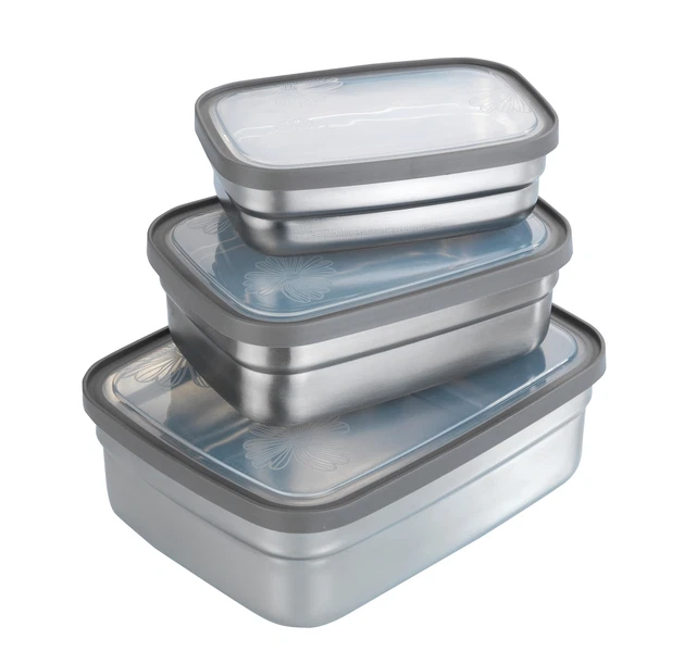Wenko Lunchbox Edelstahl, 6-teilig