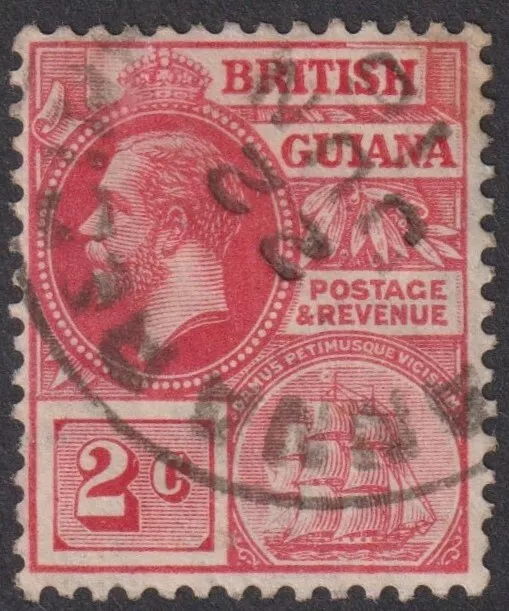 BRITISH GUIANA   2c  Good Used  with ' ANNA REGINA ' cds  (P214).