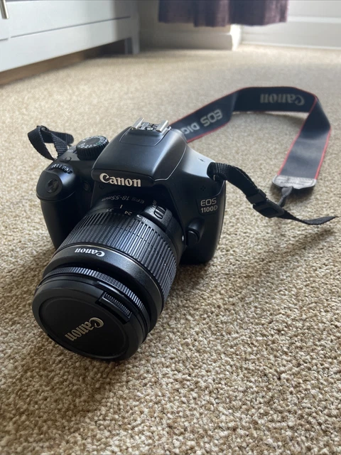 Canon EOS 1100D 12.0MP Digital SLR Camera 18-55mm Lens - with bag and tripod
