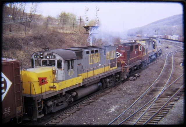 Railroad Slide DUPLICATE Lehigh Valley LV 408-405-401-410 Allentown PA 1972
