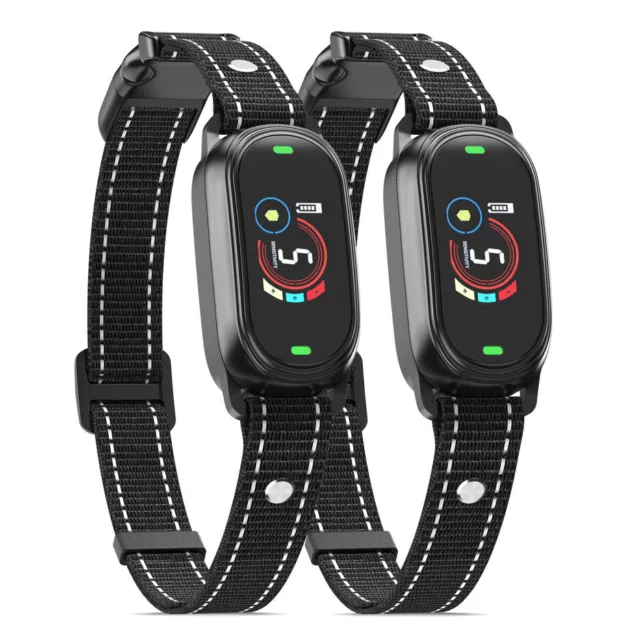 2X Smart Pet Auto Anti bark Dog Collar Intelligent Waterproof Barking Terminator