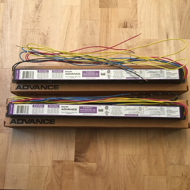 Philips Advance Centium HCN-2S54-90C-WL Electronic Ballast 347-480V Lot Of 2