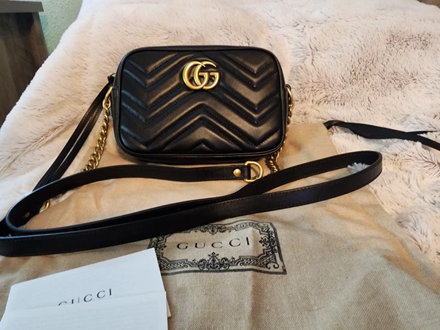 Gucci GG Marmont Shoulder Bag Black Mini