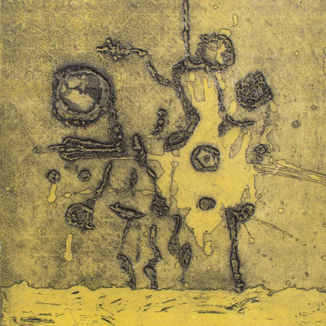 Robert Rehfeldt Quichote Abstrakt Experimentelle Kunst sign Radierung 1969 ea