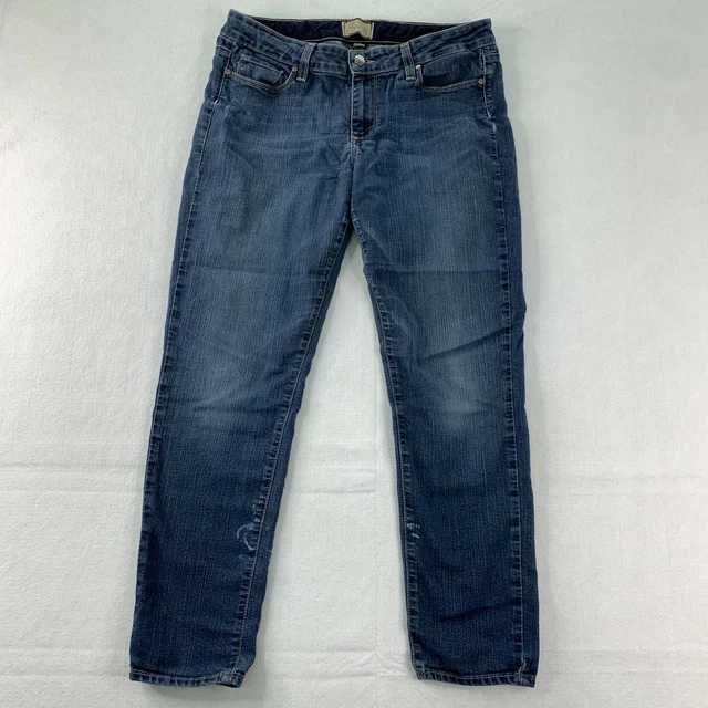 Paige Peg Skinny Denim Jeans Women's 30 Blue 5-Pocket Cotton Blend Low Rise