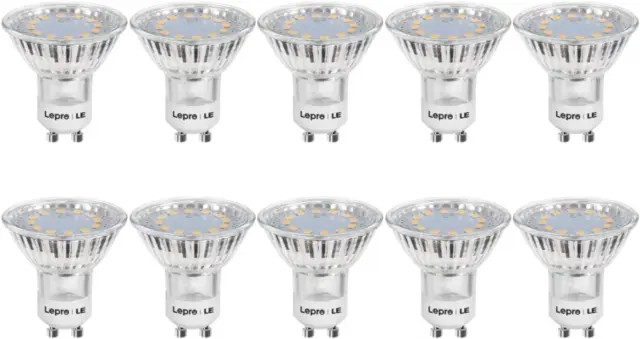 LE GU10 LED Bulbs, Warm White 2700K Light 35W Halogen Spotlight...