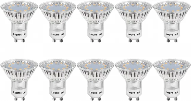 LE GU10 LED Bulbs, Warm White 2700K Light 35W Halogen Spotlight...
