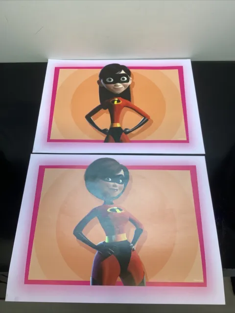 Disney Picture Wall Art Colourful Poster Large X2 Bundle The Incredibles