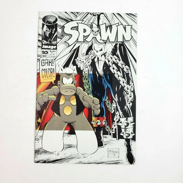 Spawn #10 Image Comic Book May 1993 "Crossover" Cerebus Cover McFarlane