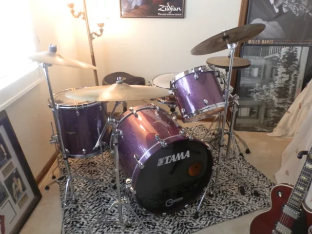 Tama Starclassic Maple Drum Set, Deeper Purple Lars Ulrich Flawless Cond Minty !