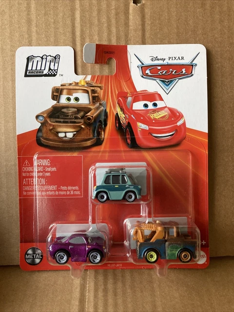 DISNEY CARS MINI Racers set of 3 Professor Z, Mater & Holley Shiftwell ...