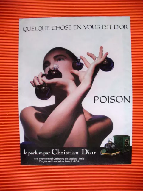 Christian Dior Perfume Poison Something In You Ad 1987 Press Advertisement