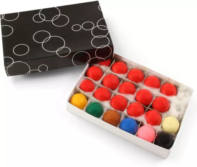 Funky Chalk 1 1/2 Inch 38mm Economy Kids Snooker Balls 22 Ball Set with 15 Reds