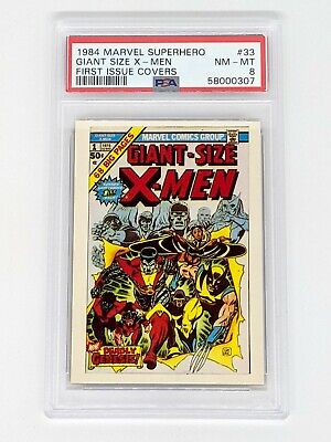 1984 Marvel Superhero First Issue Covers #33 Giant-Size X-Men PSA 8