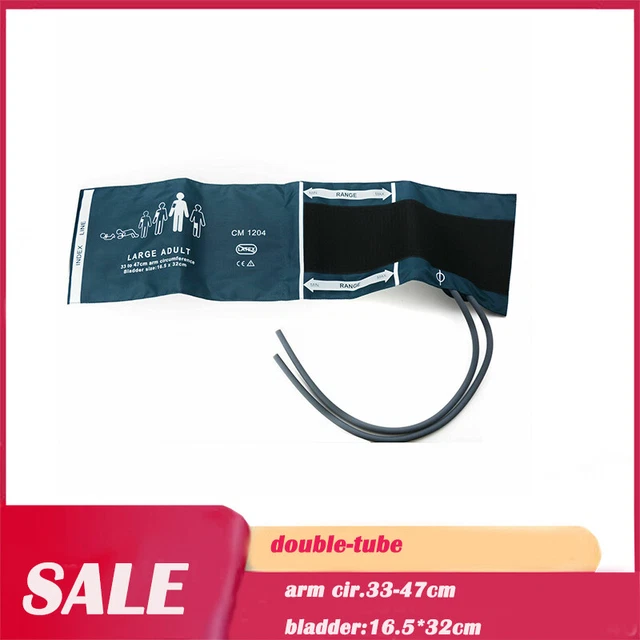 SALE Arm Blood Pressure/Patient Monitor Cuff Adult Double-tube arm cir.33-47cm
