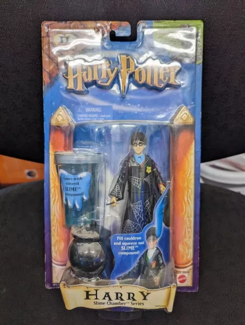 NEW IN BOX Harry Potter Slime Chamber Harry 2001 Mattel figure toy playset NIB