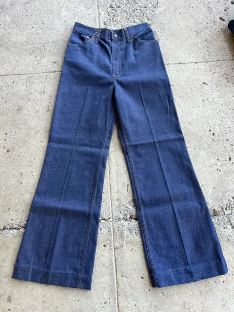 Vintage Levis Orange Tab 70s Women Jeans Size  Bell Bottom Deadstock 27x30