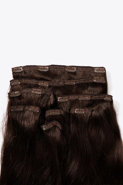 Extensiones de cabello humano con clip de 20" 140g #4
