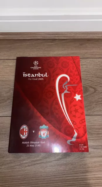 UEFA CHAMPIONS LEAGUE FINAL 2005 PROGRAMME AC Milan v Liverpool Istanbul match!