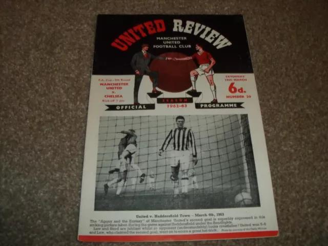 1962/63 Manchester United V Chelsea Fa Cup 16Th March 1963