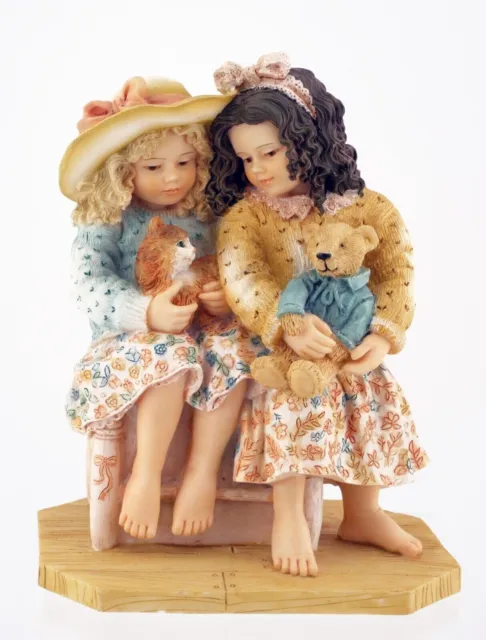 Leonardo Collection Figurine By Christine Haworth - Marmaduke Meets Old Teddy.