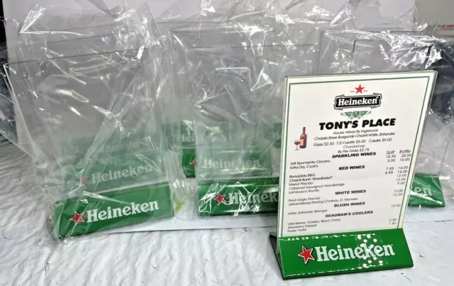 Lot of 10 Heineken Beer Table Tent Holders Promo Vintage 1999