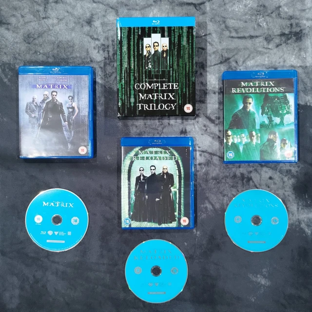 COMPLETE MATRIX TRILOGY Blu-Ray Set: The Matrix, Reloaded, Revolutions ...