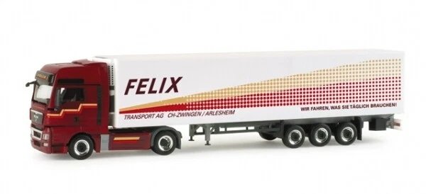 HERPA - MAN TGX XXL 4x2 mit Kühlauflieger 3 Achsen LKW Augustin - 1/87 - HER1
