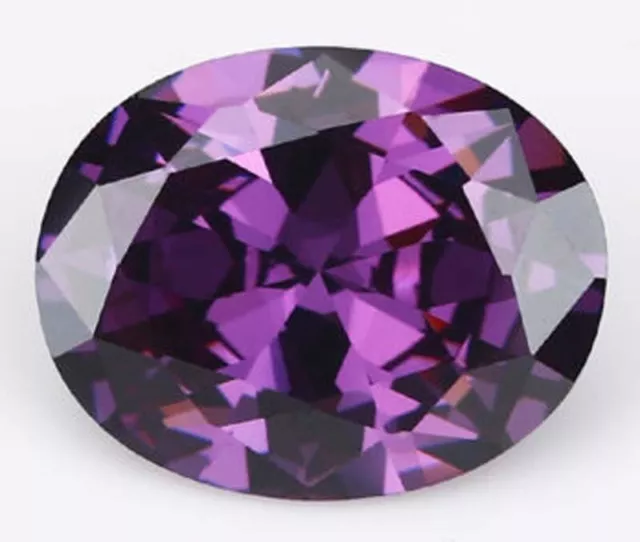 13x11 mm Natural Purple Amethyst Gems Faceted Oval Cut 9.65 ct VVS Loose Gems