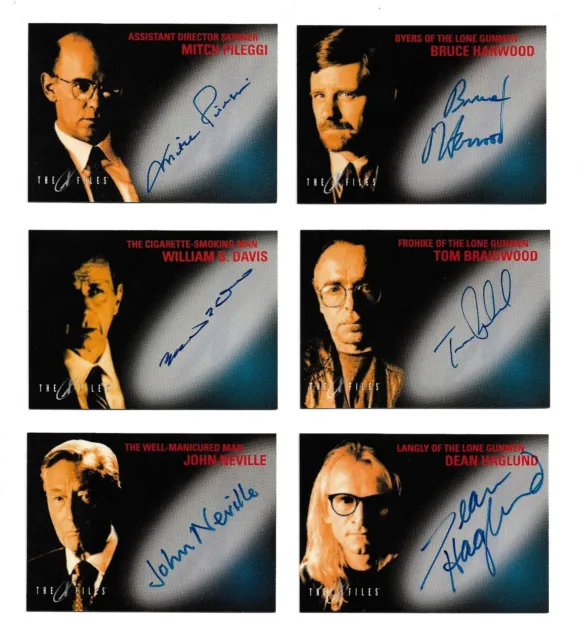 1998 Topps The X-Files Fight the Future Autograph Set Pileggi Davis Neville