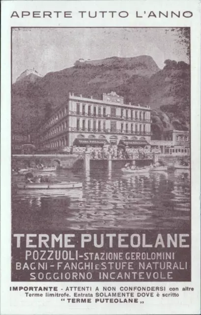 cl110 cartolina pozzuoli terme puteolane provincia di napoli