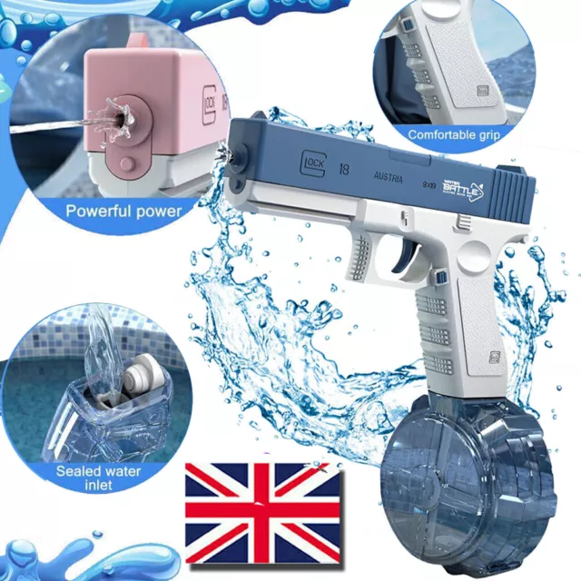 Electric Water Guns Pistol for Adults & Children Summer Pool Beach Toy Outdoor