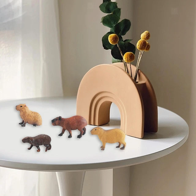 Marqueurs Surligneurs Pastel Capybara - 6 Couleurs, Pointe Biseautée, Séchage Rapide, Mignons Pour école/bureau