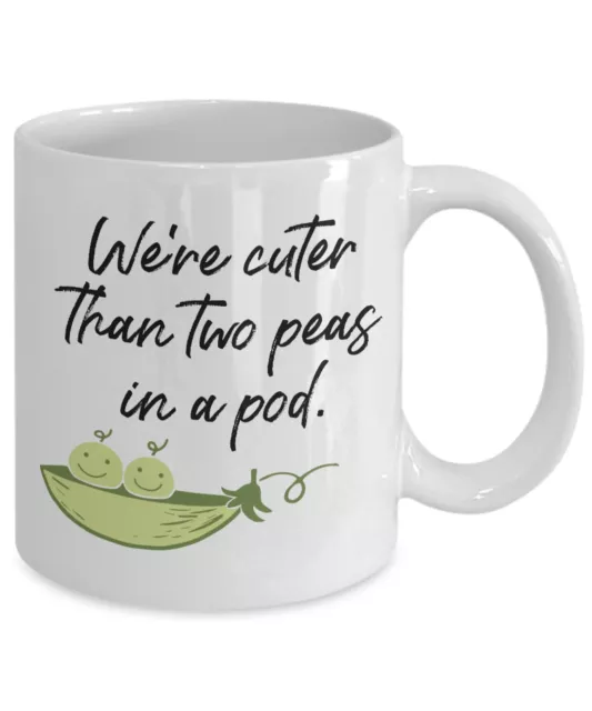 Sweetpea Mug Snow Pea Mug Cute Valentines Mug Gift For Her For Him Anniversary G